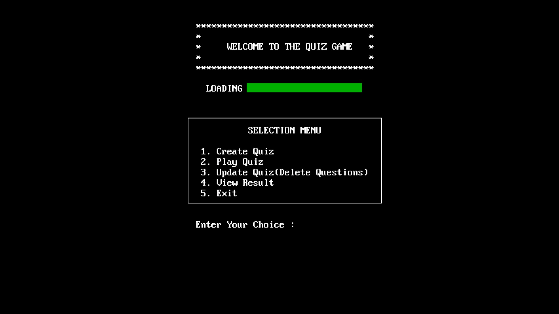 Quiz Game